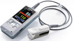 Hand held pulse oximeter